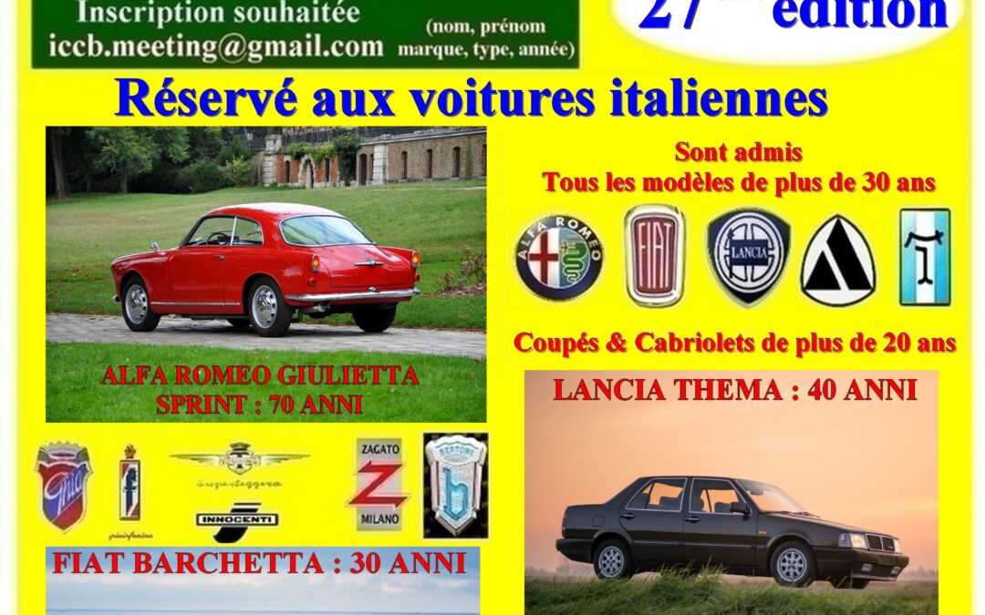 Italian Classic Car Meeting (27ème édition)